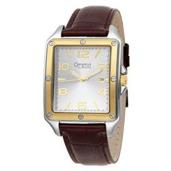 [macyskorea] Caravelle by Bulova Mens 45B108 Silver Dial Leather Strap Watch/9951870