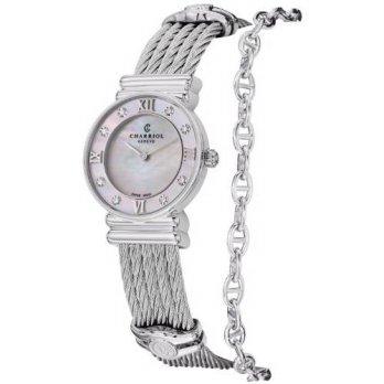 [macyskorea] Charriol St Tropez Mother of Pearl Stainless Steel Diamond Watch 028SD1.540.5/9954378