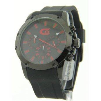 [macyskorea] Croton CX328023BKRD Mens Rubber Chronograph Red Markers Watch/9530059