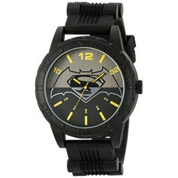 [macyskorea] DC Comics Mens Quartz Metal and Silicone Casual Watch, Color:Black (Model: BV/9528933