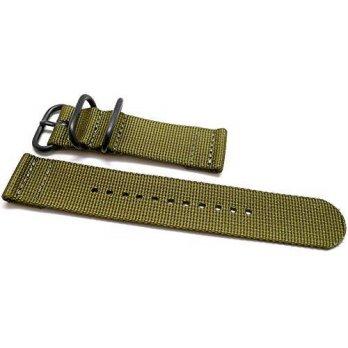 [macyskorea] DaLuca Two Piece Ballistic Nylon NATO Watch Strap - Olive (PVD Buckle) : 26mm/9776343