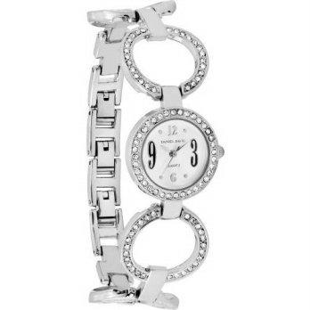 [macyskorea] Daniel David Womens | Elegant Crystal Silver-tone Self-Adjustable Links /9953914