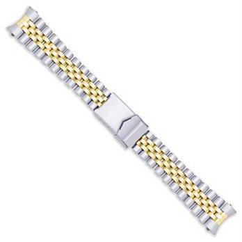 [macyskorea] DeBeer Jubilee Style Solid Link Metal Watch Band - Two Tone - 20mm/9776603