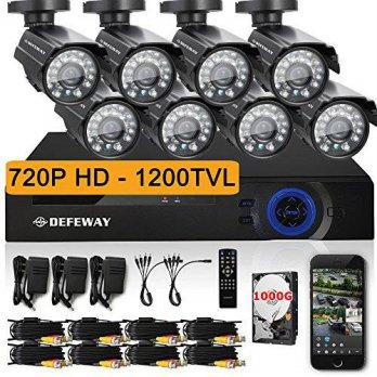 [macyskorea] Defeway DEFEWAY 8 720P HD 1200TVL Surveillance Camera System 8CH 720P AHD CCT/9511479