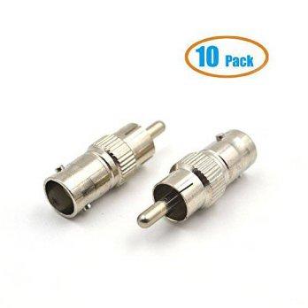 [macyskorea] Electop 10 Pack BNC Female Jack to RCA Male Plug Adapter Straight Connector f/9112597