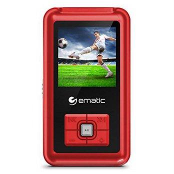 [macyskorea] Ematic EM208VIDRD 1.5-Inch 8GB MP3 Video Player with FM Tuner, Red/336051