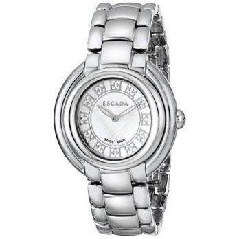 [macyskorea] Escada Womens IWW-E2435011 Ivory Analog Display Swiss Quartz Silver Watc/9953706