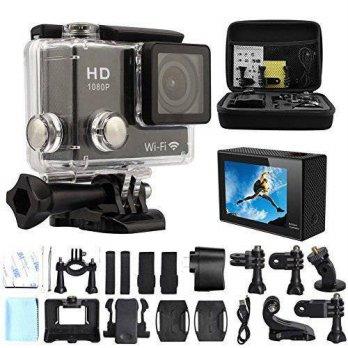 [macyskorea] GEEKPRO GeekPro 2.0-Inch WIFI HD 1080P 12MP Sports Camera Bundle with Bag, Wa/9161477