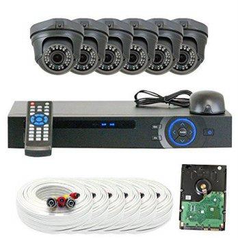 [macyskorea] GW Security Inc VD6CHC4 8 Channel HDCVI DVR Security Camera System with 6 x 1/9132197