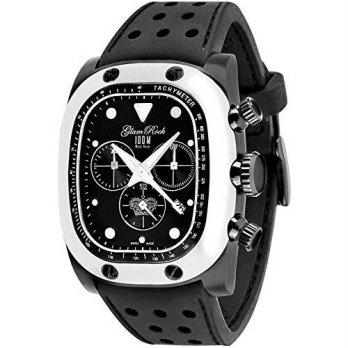 [macyskorea] Glam Rock Unisex GR70108 Gulfstream Collection Chronograph Black Silicon Watc/9953527