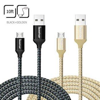 [macyskorea] ISeeker USB Cords, iSeeker 2 Pack 10Ft High Charging Speed USB 2.0 A Male to /9129977