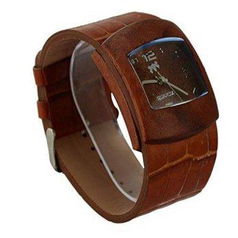 [macyskorea] Ideashop Analog Round Screen Bamboo Wooden Watch With Genuine Cowhide Leather/9528677