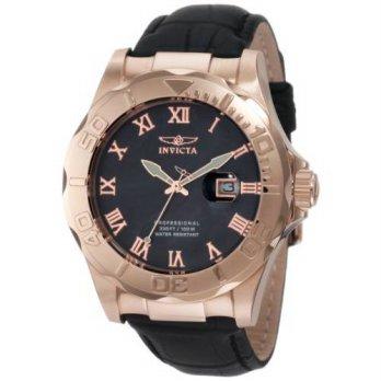 [macyskorea] Invicta Mens 1714 Pro Diver Elegant Rose Gold-Tone Leather Watch/9951433