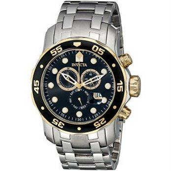 [macyskorea] Invicta Mens Pro Diver Scuba Swiss Chronograph Black Dial Stainless Steel Bra/9776431