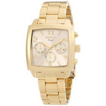 [macyskorea] Invicta Womens 12101 Angel Gold Dial 18k Gold Ion-Plated Stainless Steel Watc/9529507