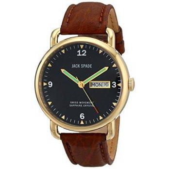 [macyskorea] Jack Spade Mens WURU0019 Buckner Gold-Tone Stainless Steel Watch with Le/9952102