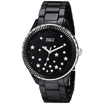 [macyskorea] Jivago Womens JV2411 Sky Analog Display Swiss Quartz Black Watch/9953847