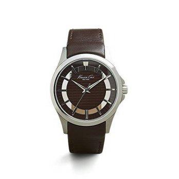 [macyskorea] Kenneth Cole New York Mens Transparency Quartz Stainless Steel and Brown Leat/9528692