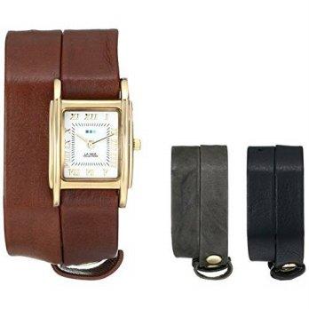 [macyskorea] La Mer Collections Womens LMGB002 Gold-Tone Watch with Three Interchange/9951658