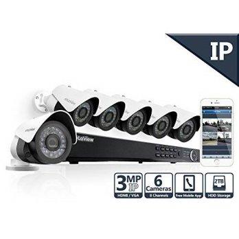 [macyskorea] LaView 6 1080P 3MP IP Camera Security System, 8 Channel 1080P IP PoE NVR w/2T/9513015