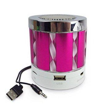 [macyskorea] Lamye Portable Bluetooth Speaker with Flashing Lights and Radio - Hot Pink/9131403