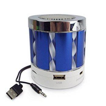 [macyskorea] Lamye Portable Bluetooth Speaker with Flashing Lights and Radio - Blue/9131436