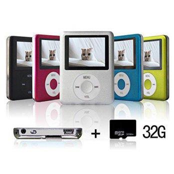 [macyskorea] Lecmal Economic Mp3 Mp4 Player - 32G Micro Sd Card Included (Silver) - 1.81 L/4157330