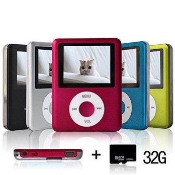 [macyskorea] Lecmal Economic Mp3 Mp4 Player - 32G Micro Sd Card Included (Rosered) - 1.81 /5015933