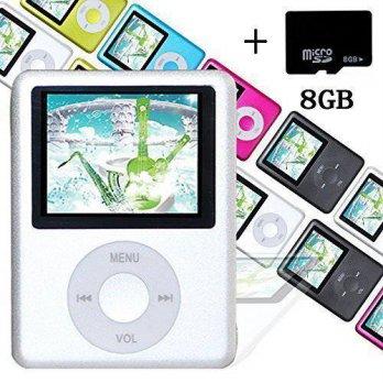 [macyskorea] Lecmal Economic Silver Mp3 MP4 Player - 8G Micro SD Card included - Music Pla/7130787