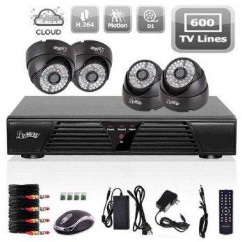 [macyskorea] LightInTheBox Liview 4CH Full D1 DVR Motion Detection CCTV Home Security Kit /9125210