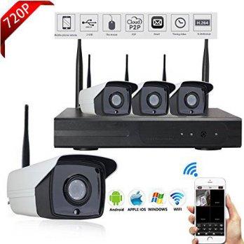 [macyskorea] Logisaf 4Ch Hd Wireless Home Security NVR System with 4 720p Hd Wireless Nigh/9512469