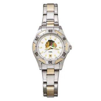 [macyskorea] Logo Art NHL Chicago Blackhawks Womens All-Pro Two-Tone Watch/9953276