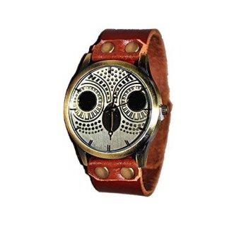 [macyskorea] MINILUJIA womens wristwatch,Owl Dial Leather Watch Mens Wrist Watch/9952210