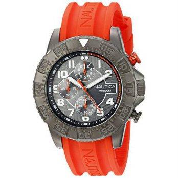 [macyskorea] Nautica Mens NAD17514G NSR 104 Analog Display Analog Quartz Orange Watch/9530188