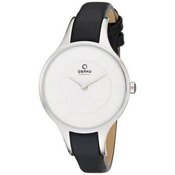 [macyskorea] Obaku Womens V165LXCIRB Analog Display Analog Quartz Black Watch/9954464