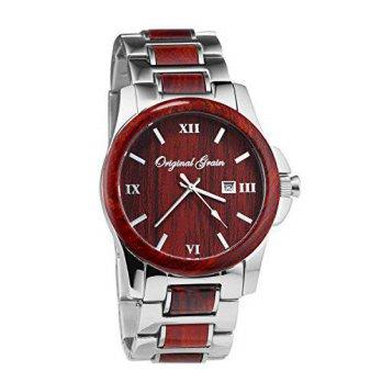 [macyskorea] Original Grain Rosewood Mens Watch with Steel Band/9529700