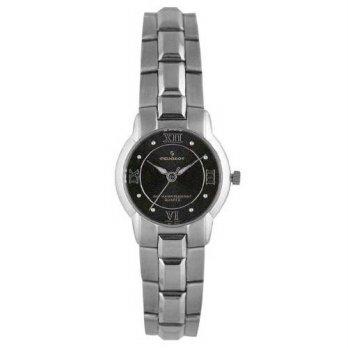 [macyskorea] Peugeot Womens 158LG Silver-tone Black Dial Roman Watch/9951905