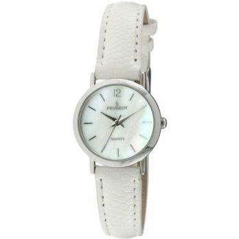 [macyskorea] Peugeot Womens 3030WT Classic White Leather Watch/9528946