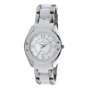 [macyskorea] Peugeot Womens 7071WT Acrylic Link Silver-tone White Watch/9953599