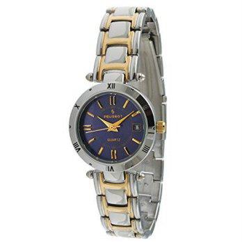 [macyskorea] Peugeot Womens Two-tone Blue Dial Calendar Bracelet Watch/9951817