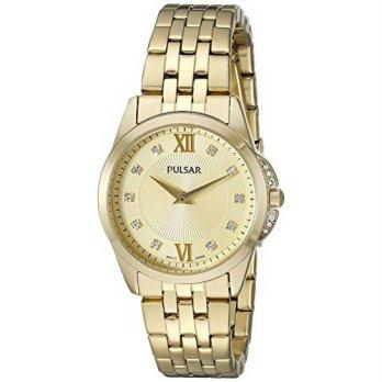 [macyskorea] Pulsar Womens PM2166 Dress Analog Display Japanese Quartz Gold Watch/9953298