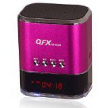 [macyskorea] QFX CS-31USPK Portable Speaker with USB/Micro SD Port and FM Radio - Pink/9194888