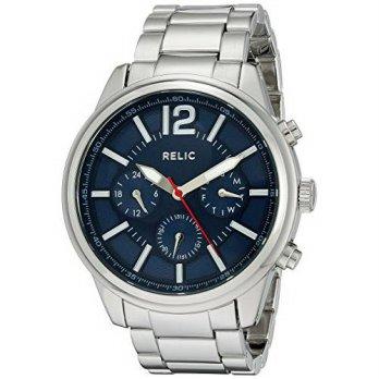 [macyskorea] Relic Mens ZR15777 Greer Silvertone Watch/9952196