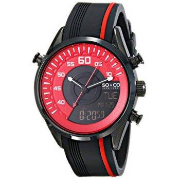 [macyskorea] SOs 5044.4 SoHo Quartz Analog-Digital Display Black Watc/9951637