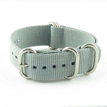 [macyskorea] StrapsCo 18mm Premium Grey Nato Zulu G10 Ballystic Nylon Watch Strap with Hea/9776464