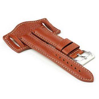 [macyskorea] StrapsCo Bund Leather Military Watch Band in Crimson size 22mm/9776583