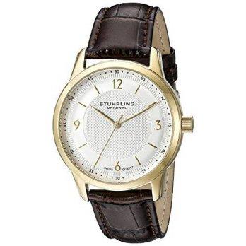 [macyskorea] Stuhrling Original Mens 572.03 Classique Gold-Tone Stainless Steel Watch/9951545