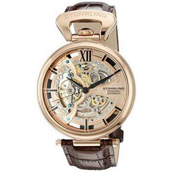 [macyskorea] Stuhrling Original Mens Legacy Automatic Stainless Steel and Brown Leather Dr/9526239