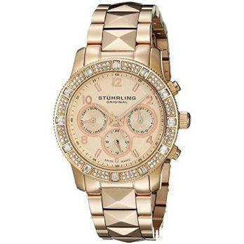 [macyskorea] Stuhrling Original Womens 697.03 Symphony Nobilis Swiss Quartz Swarovski Crys/9529449