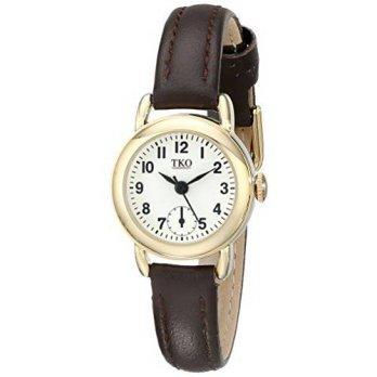 [macyskorea] TKO Womens Small Face Brown Leather Gold Watch TK658BR/9953903